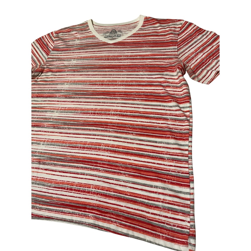 5 Shirts 3 America Eagle Men's Medium Striped T Shirt Red Gray and 2 others